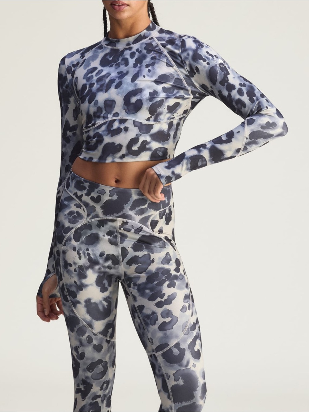 Stella MacCartney & Adidas Training Animal Print Crop Top Size Medium NWT